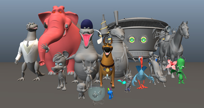 3d_characters_collection1: Modeling, rigging | fancyart3d